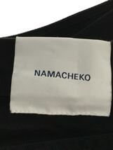 NAMACHEKO◆5ポケットストレートパンツ/S/コットン/BLK/裾上げ有_画像4