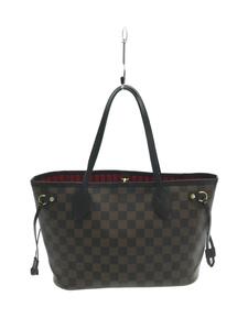 LOUIS VUITTON◆ネヴァーフルPM(NEW)_ダミエ・エベヌ_BRW/PVC/BRW