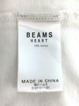 BEAMS HEART◆Tシャツ/M/コットン/WHT_画像4