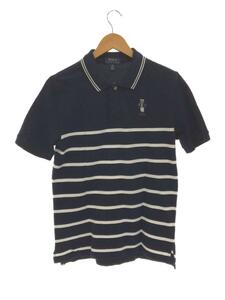 POLO RALPH LAUREN◆ポロシャツ/-/コットン/NVY/ボーダー