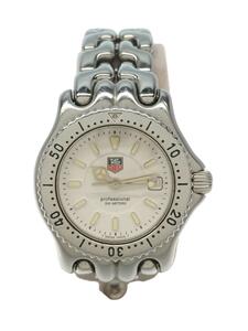 TAGHeuer◆クォーツ腕時計/アナログ/ステンレス/WHT/SLV/WG1312-0/セルデイト/S/elデイト