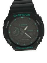 CASIO◆クォーツ腕時計_G-SHOCK/デジアナ/ラバー/BLK/BLK/SS_画像1