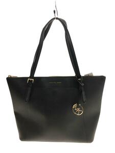 MICHAEL KORS◆トートバッグ/レザー/ブラック/黒/無地/35T8GC6T9L