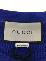 GUCCI◆LEMON/スウェット/M/コットン/BLU/無地/681217/ロゴ/プリント/_画像3