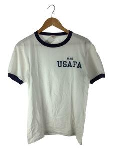 Champion◆60s/USAFA/ミリタリー/リンガ-Tシャツ/40/コットン/WHT