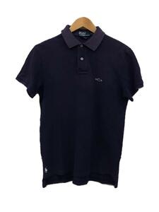 POLO RALPH LAUREN◆HCA刺繍ポロシャツ/M/コットン/NVY/色褪せ有り