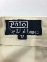 POLO RALPH LAUREN◆ボトム/78/コットン/CRM/無地/※汚れ箇所有※_画像4