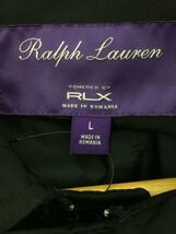 RLX RALPHLAUREN◆パープルレーベル/RLX/ジャケット/L/ポリエステル/BLK/無地_画像4