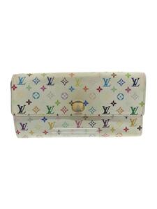 LOUIS VUITTON◆ポルト・フォイユ・サラ_モノグラム・マルチカラー_マルチカラー/PVC/マルチカラー/レディース