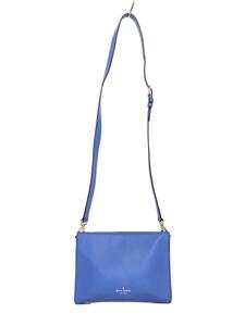 kate spade new york◆ショルダーバッグ/PVC/BLU/無地