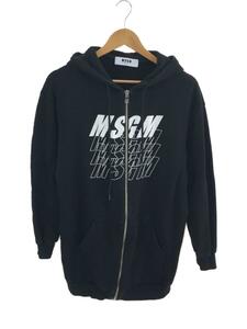 MSGM◆ジップパーカー/XS/コットン/BLK/2742MDA177