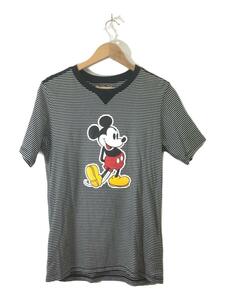 TAKAHIROMIYASHITA TheSoloist.◆ミッキー/Mickey/Tシャツ/46/コットン/ブラック/ボーダー/毛羽立ち有