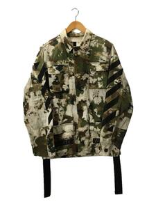 OFF-WHITE◆BLEACH CAMO FIELD JACKET/ジャケット/XXS/コットン/KHK/カモフラ