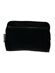 COACH◆クラッチバッグ/ロゴ型押し/セカンドバッグ/レザー/BLK/5068