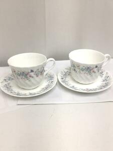 WEDGWOOD◆ANGELAカップ&ソーサー/2点セット/WHT