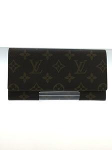 LOUIS VUITTON◆長財布/PVC/BRW/総柄/レディース