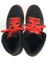 NIKE◆AIR JORDAN 1 MID/BLACK/INFRARED/27.5cm/BLK/レザー/554724-043_画像3