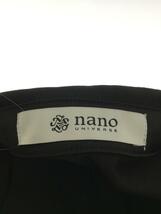 nano universe◆シャツワンピース/38/ポリエステル/BLK/669-0219046_画像3