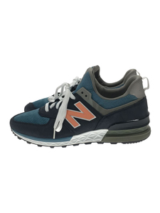 NEW BALANCE◆MS574//ネイビー/29.5cm/NVY