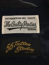 WACKO MARIA◆/The Guilty Parties/56 Tattoo Studio/アロハシャツ/XS/レーヨン/NVY/総柄_画像3