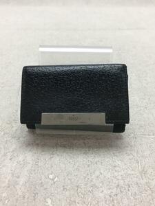 GUCCI◆キーケース/レザー/BLK/無地/メンズ/スレ小傷有/金具2箇所欠品