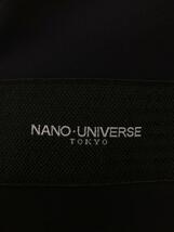 nano universe◆コート/M/ポリエステル/NVY/無地/NUC71CT0297GK/ショールカラーガウンコート_画像3