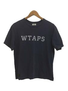 WTAPS◆2012aw/HELLWEEK/Tシャツ/S/コットン/NVY/無地/122ATDT-CSM02S