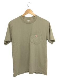 DANTON◆19SS/ヘンリーネックTee/ポケットTシャツ/38/コットン/BEG/19S-HS-001