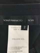 YOHJIYAMAMOTO+NOIR◆スカート/3/ウール/BLK/無地/NX-S01-106_画像4