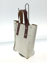 Hender Scheme◆ハンドバッグ/レザー/WHT/無地/assemble hand bag_S_画像2