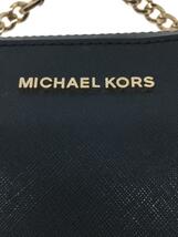 MICHAEL KORS◆ショルダーバッグ/レザー/BLK/無地/DB-1711_画像5