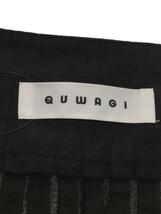 ラップブラウス/QWG22S004/QUWAGI/リネン混/長袖ブラウス/38/リネン/BLK/無地_画像3