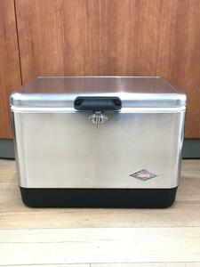 Coleman◆クーラーボックス 54QT スチールベルト クーラー 6155B707G [シルバー]