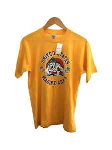 FRUIT OF THE LOOM◆90s～00s/Tシャツ/M/コットン/YLW/UNITED STATES MARINE CORPS