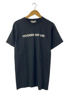 F-LAGSTUF-F◆Tシャツ/M/コットン/BLK/プリント/21SS-FS-63/HOOKED ON LIFE