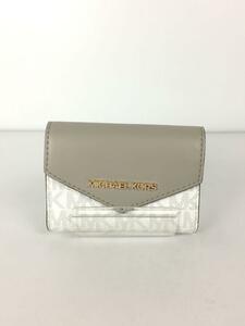 MICHAEL KORS◆6連/キーケース/レザー/ホワイト/総柄/レディース/35S2GTVD5B