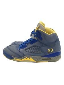 NIKE◆AIR JORDAN 5 LANEY JSP/エアジョーダン/ブルー/CD2720-400/27.5cm/BLU