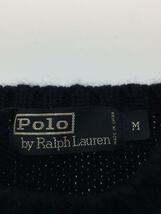 POLO RALPH LAUREN◆ポロラルフローレン/ローゲージセーター/M/ウール/NVY/無地_画像3