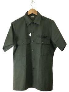 US.ARMY◆UTILITY/87年製/半袖シャツ/15.5/コットン/GRN