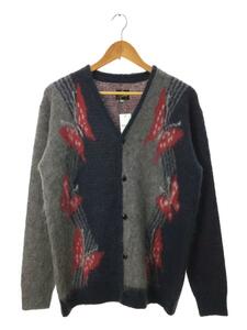 Needles◆22AW/MOHAIR CARDIGAN-PAPILLON/カーディガン(厚手)/S/モヘア/GRY/LQ275