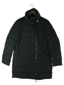 MONCLER◆ロングダウンジャケット/1/ナイロン/BLK/132-093-49379-00/使用感有