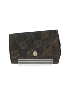 LOUIS VUITTON◆ミュルティクレ6_ダミエ・エベヌ_BRW/キャンバス/ブラウン/レディース