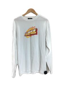 X-LARGE◆長袖Tシャツ/L/コットン/WHT/プリント/101221011031