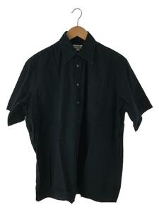 individualized shirts◆半袖シャツ/15/コットン/BLK/襟ボタン欠損