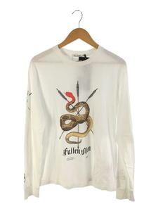 UNDERCOVER◆20AW/FALLEN MAN/長袖Tシャツ/4/コットン/WHT/プリント/UCZ4891-2