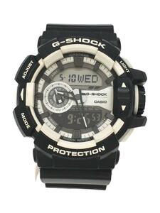 CASIO◆クォーツ腕時計・G-SHOCK/デジアナ/ラバー/BLK/BLK/汚れ有