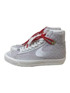 NIKE◆ハイカットスニーカー/23.5cm/GRY/グレー/DD5402-078/BLAZER MID77/刺し子