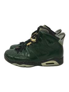 NIKE◆AIR JORDAN 6 RETRO/エアジョーダンレトロ/グリーン/384664-350/28.5cm/GRN