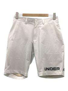 UNDER ARMOUR◆ショートパンツ/XL/ポリエステル/WHT/無地