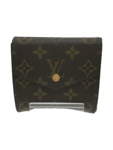 LOUIS VUITTON◆ポルトモネビエ_モノグラム_ブラウン/-/BRW/総柄/レディース